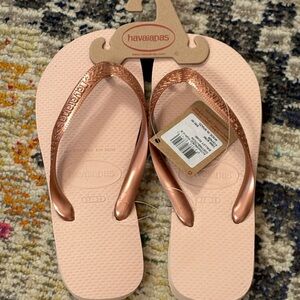 Havaianas Ballet Rose Flip Flops NWT
